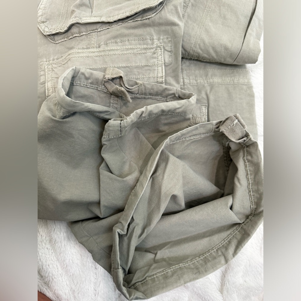 American Eagle High Rise Wide Leg Jogger Cargos Pants Size 000S - Picture 10 of 10